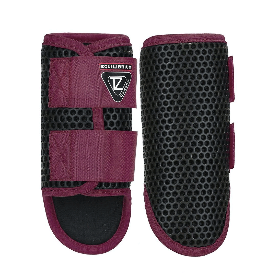 Equilibrium Tri-Zone Brushing Boots - Black & Plum