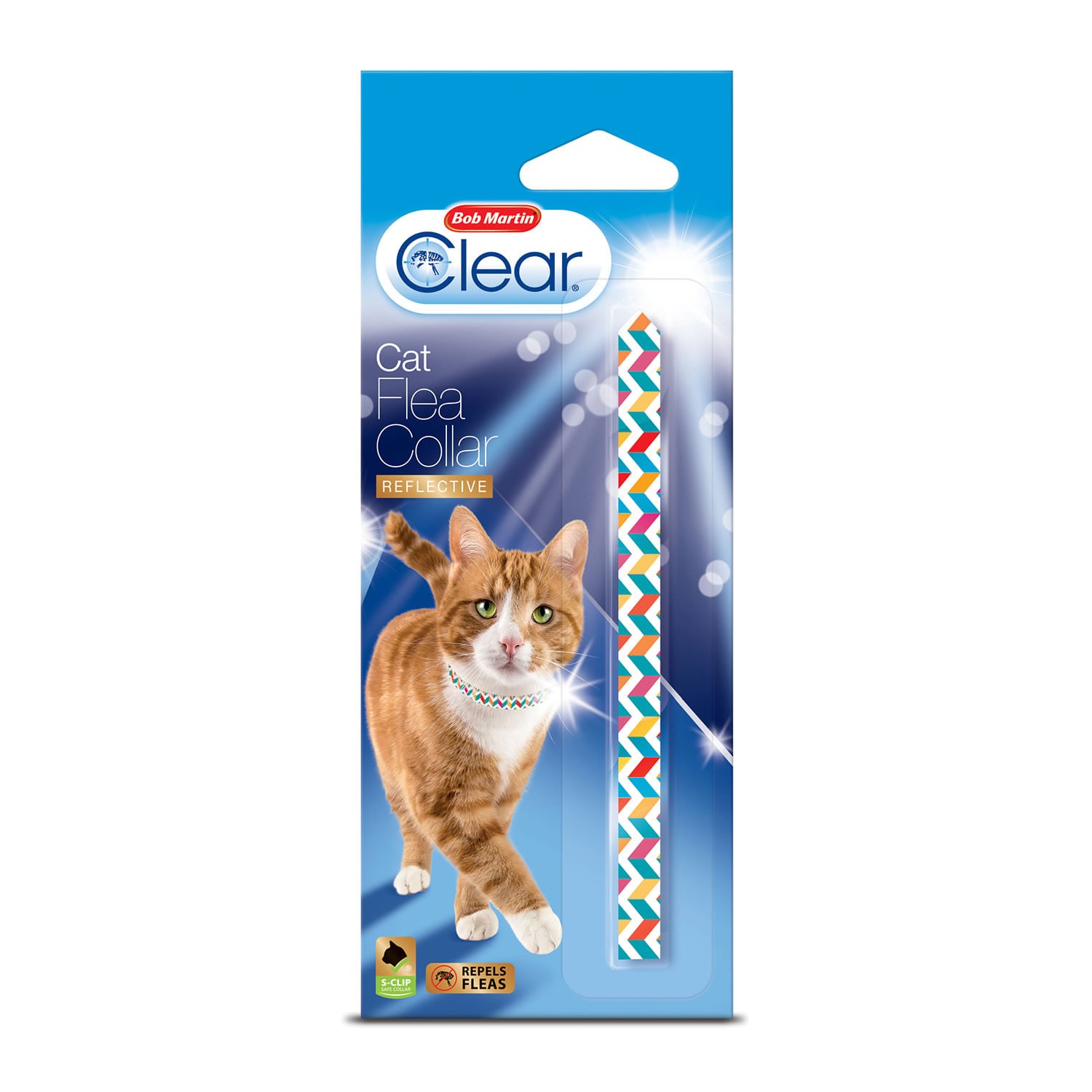 Bob Martin Clear Cat Flea Collar Reflective  REFLECTIVE AZTEC