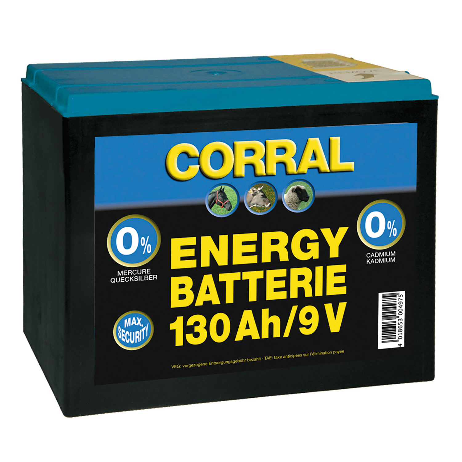Corral Zinc-Carbon 130 Ah 9V Dry Battery 9V