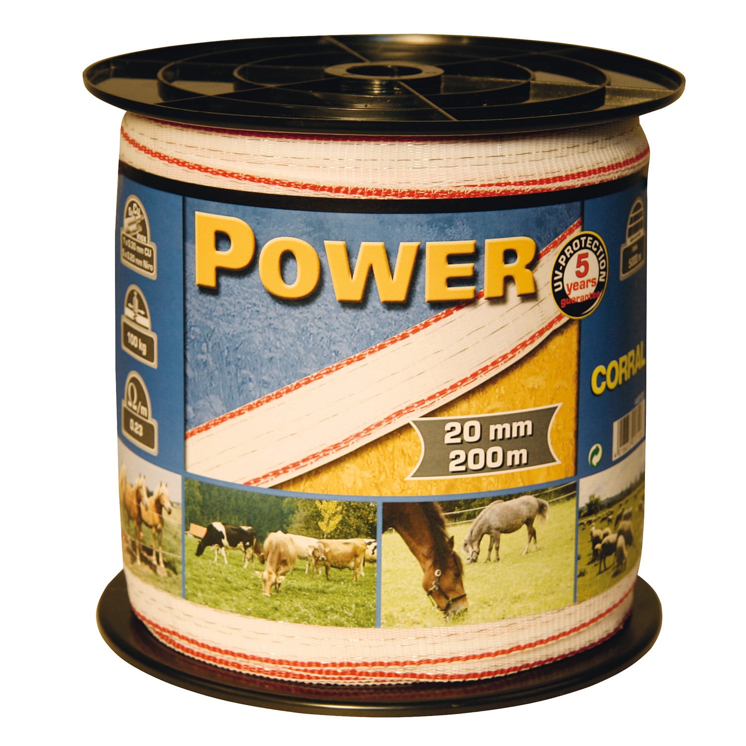 Corral Classic Fencing Tape 200M X 10Mm 200M X 10MM