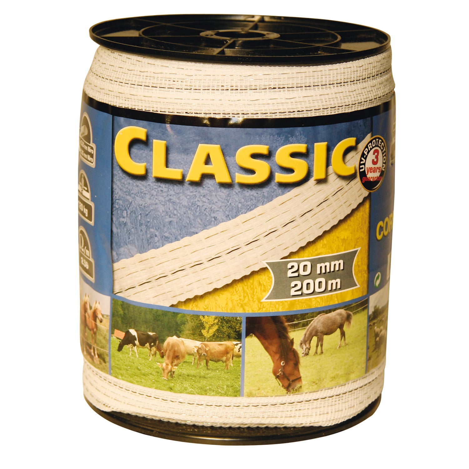 Corral Classic Fencing Tape 200M X 20Mm 200M X 20MM