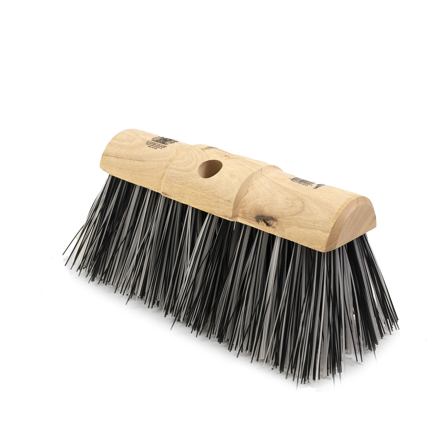 Hillbrush Finest Stiff Yard Broom Head Pvc Mix 330 MM BLACK/WHITE P7