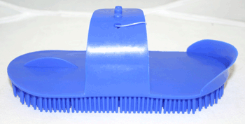 Plastic Curry Comb Large Blue