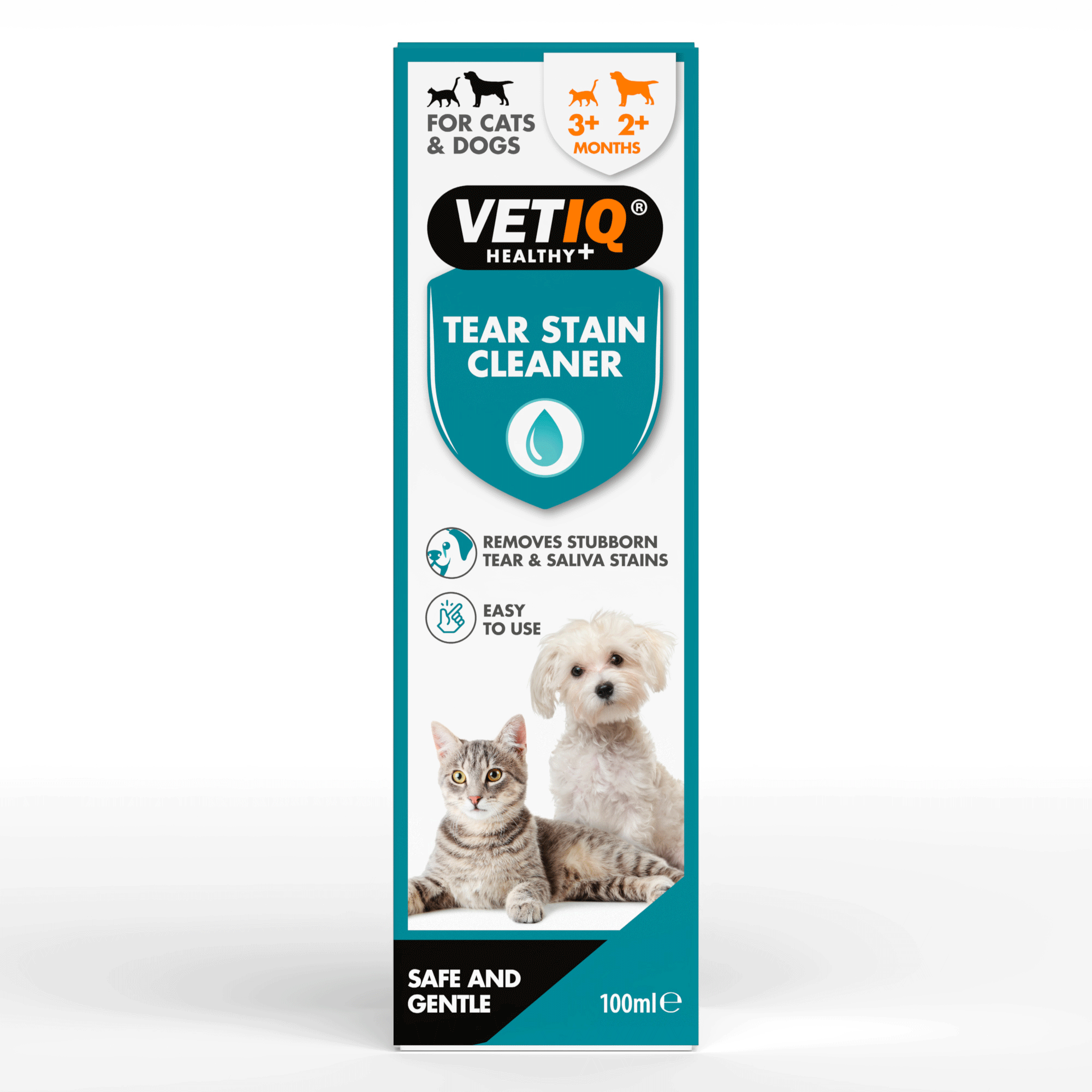 VetIQ Tear Stain Cleaner For Cats & Dogs 100ml