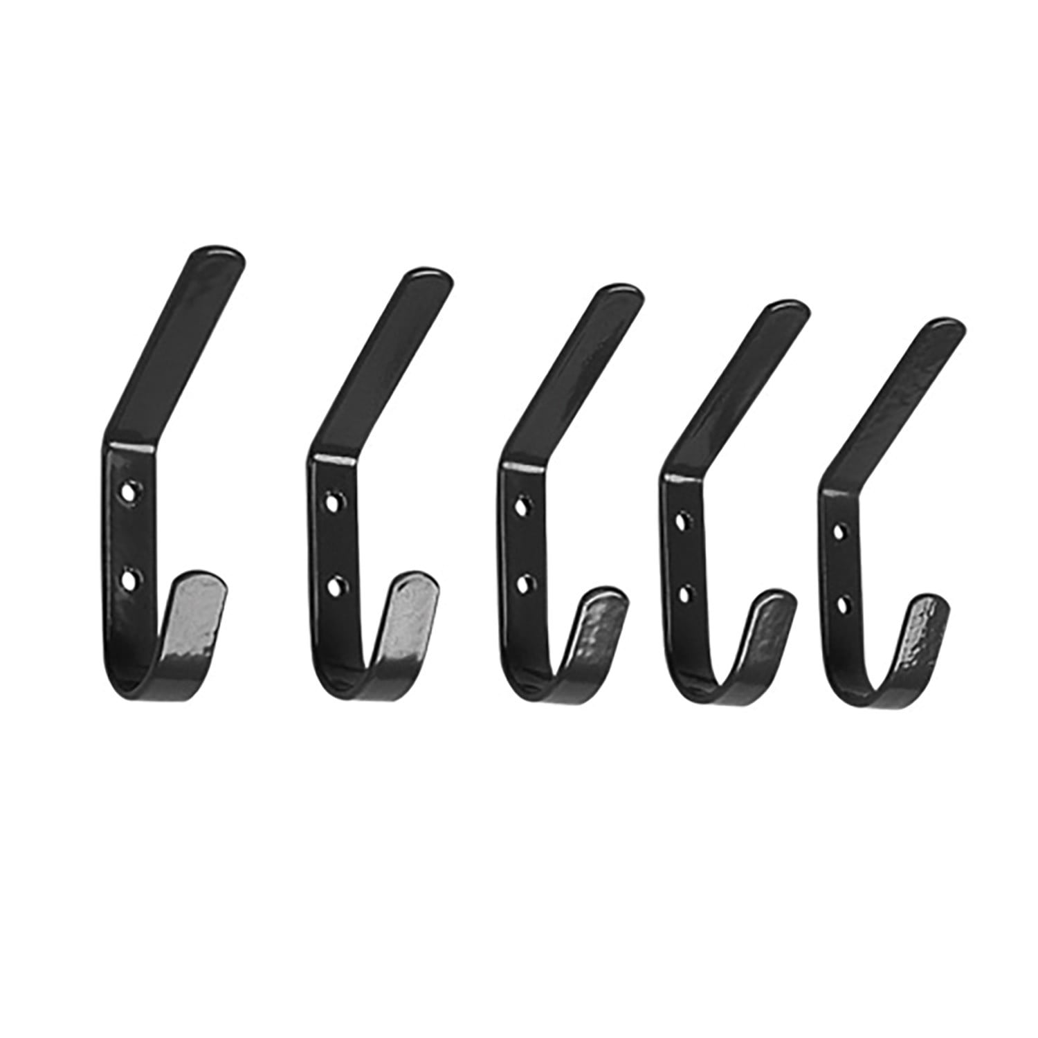 Stubbs Hat & Coat Hook Set S95 5 PACK BLACK