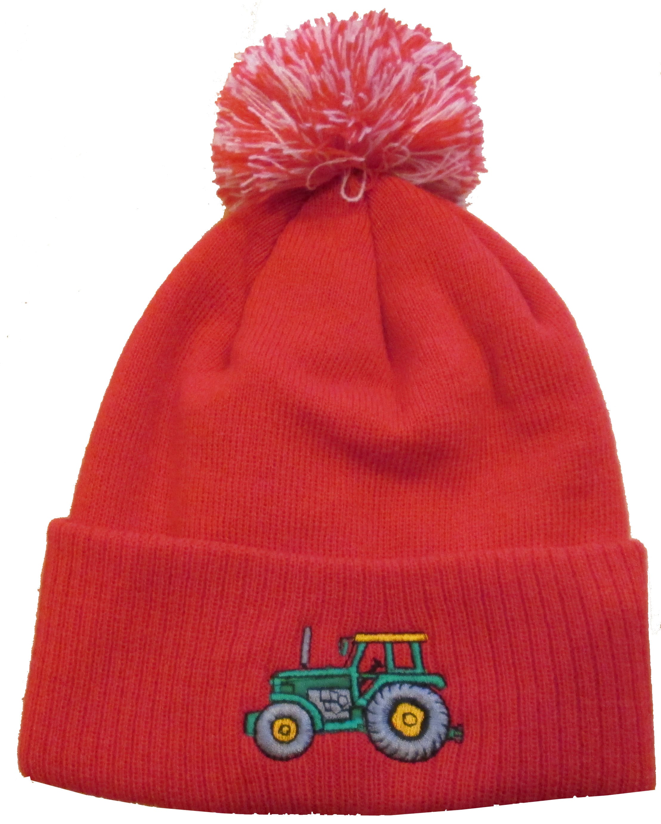 British Country Collection Tractor Pom Pom Beanie Hat