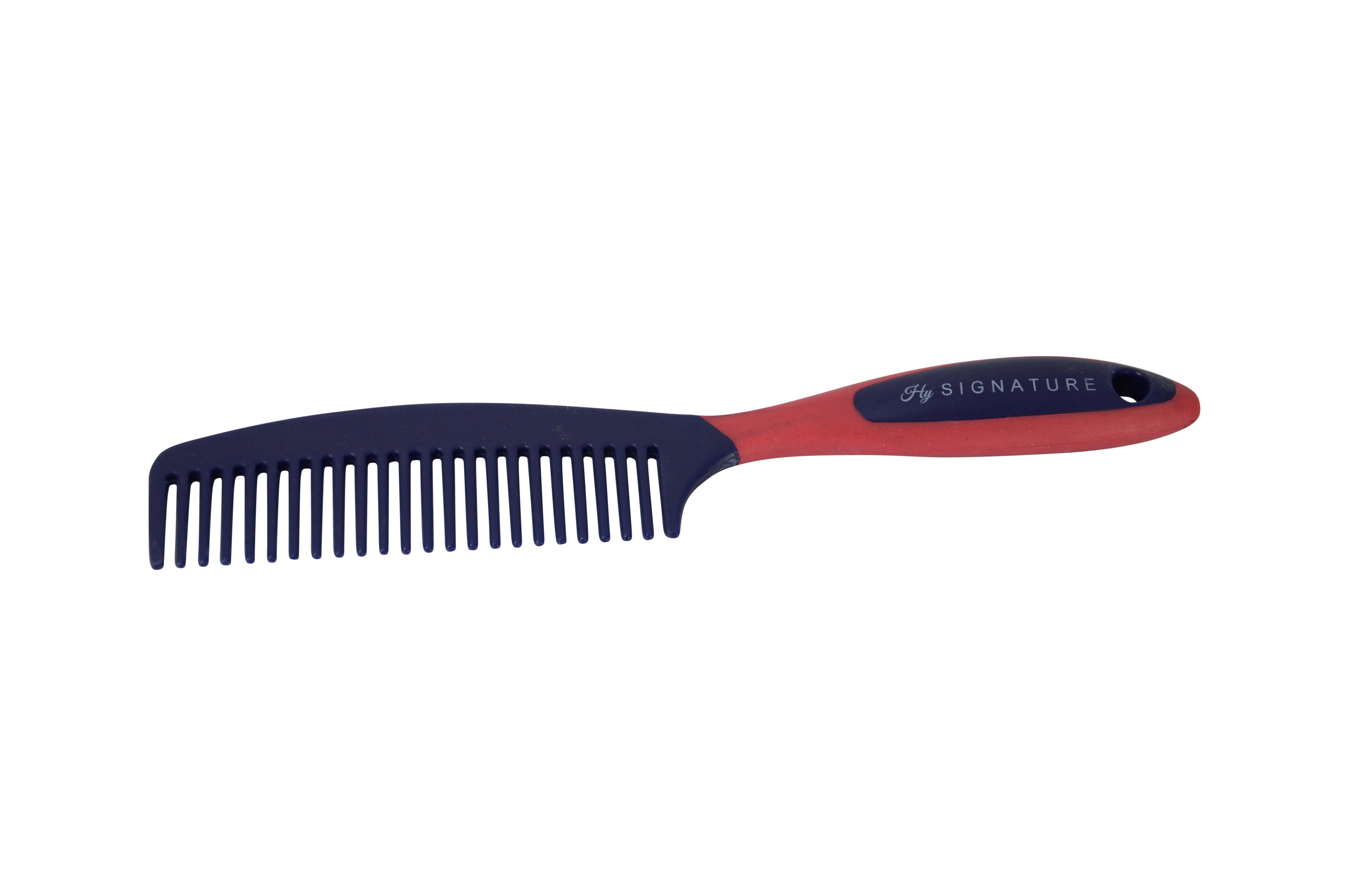 Hy Signature Mane Comb  Navy/Red