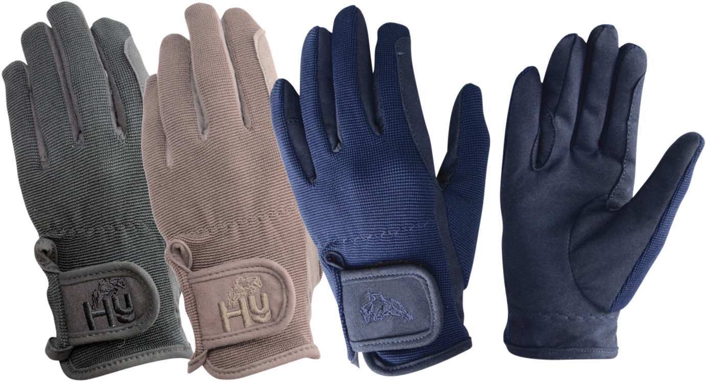Hy Equestrian Children's Every Day Riding Gloves - Navy