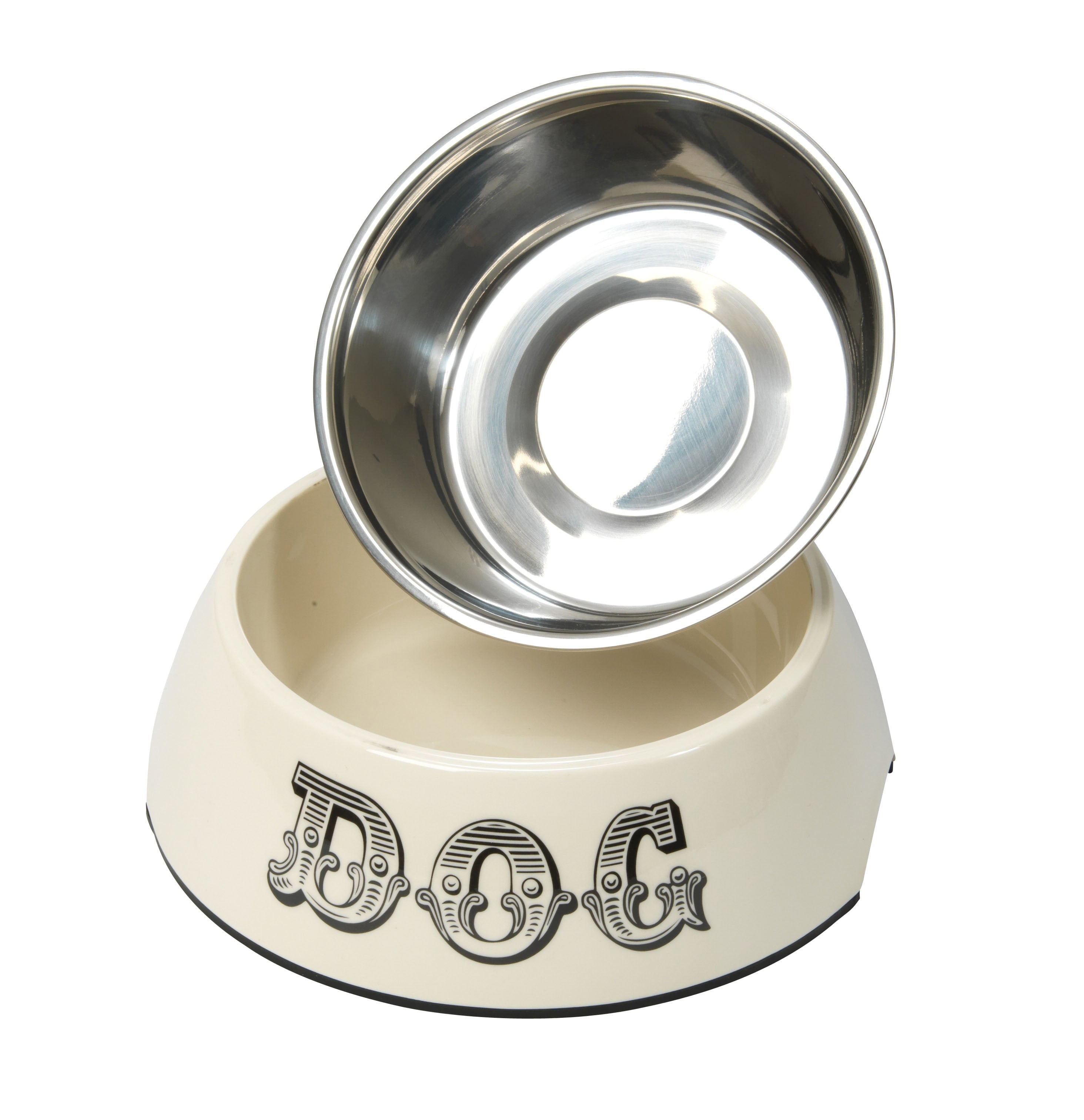 House of Paws Melamine Dog Bowl - Cream