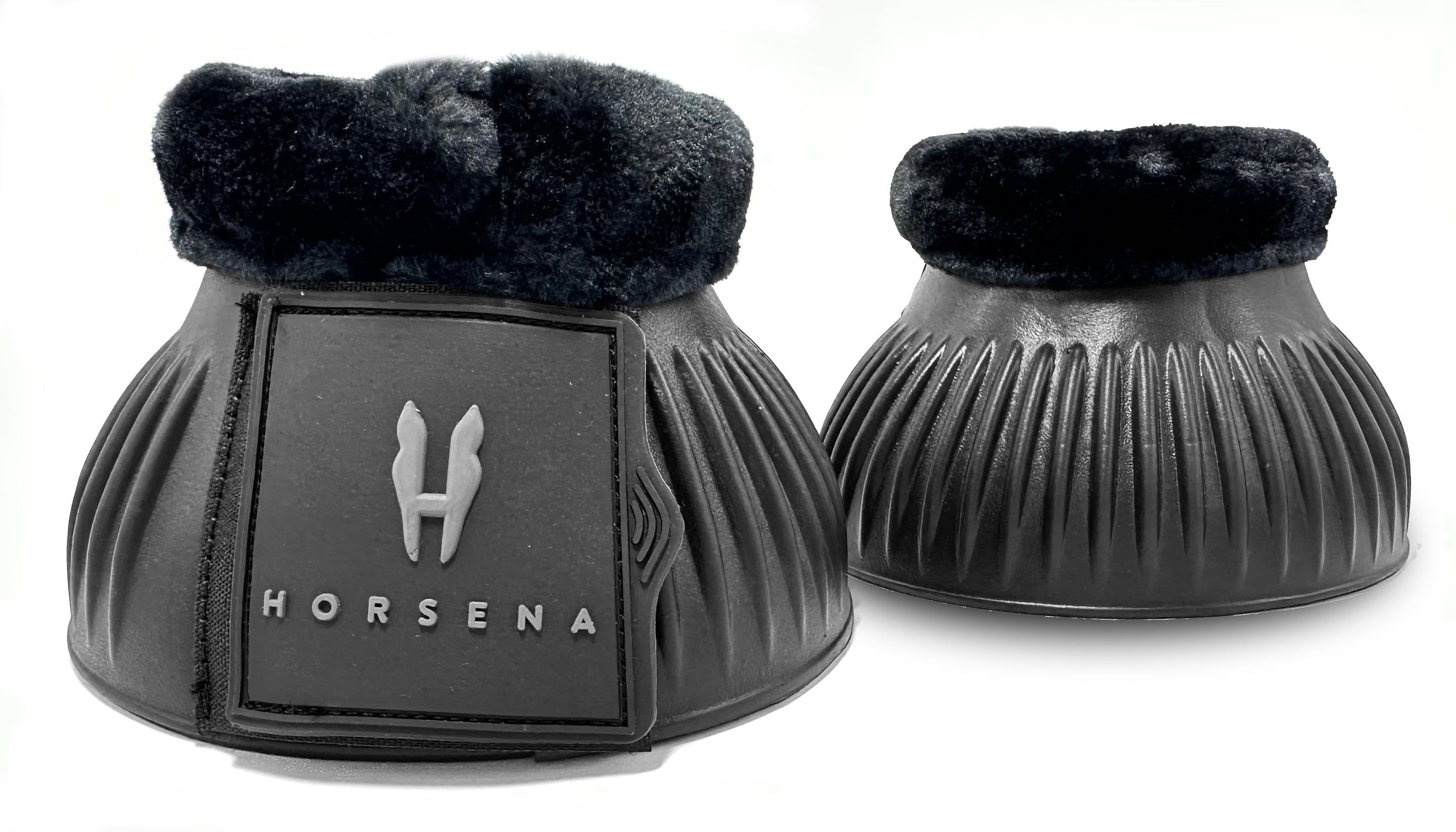 Horsena ProLight Faux Fur Over Reach Boots - Black