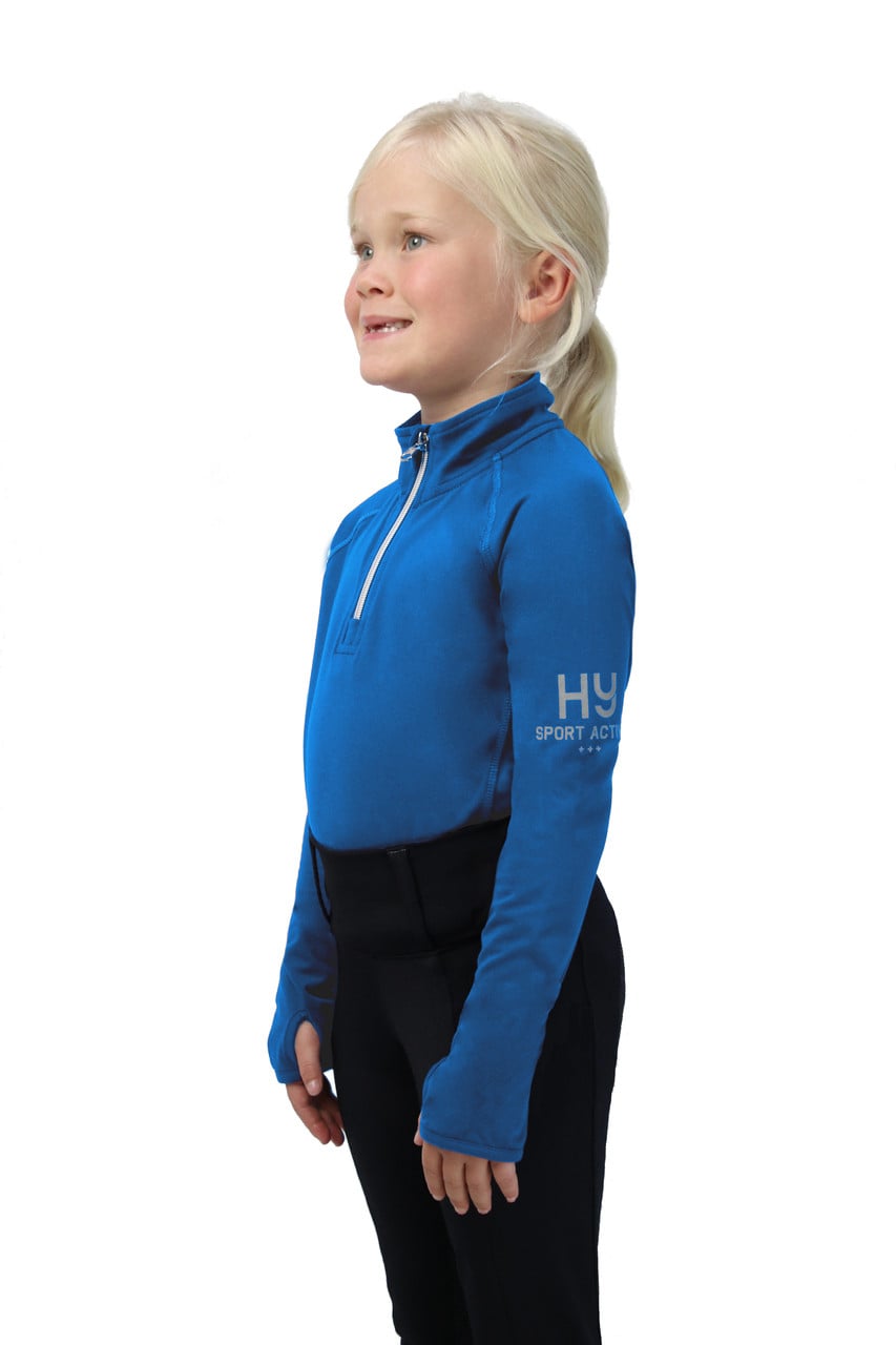 Hy Sport Active Young Rider Base Layer - Jewel Blue