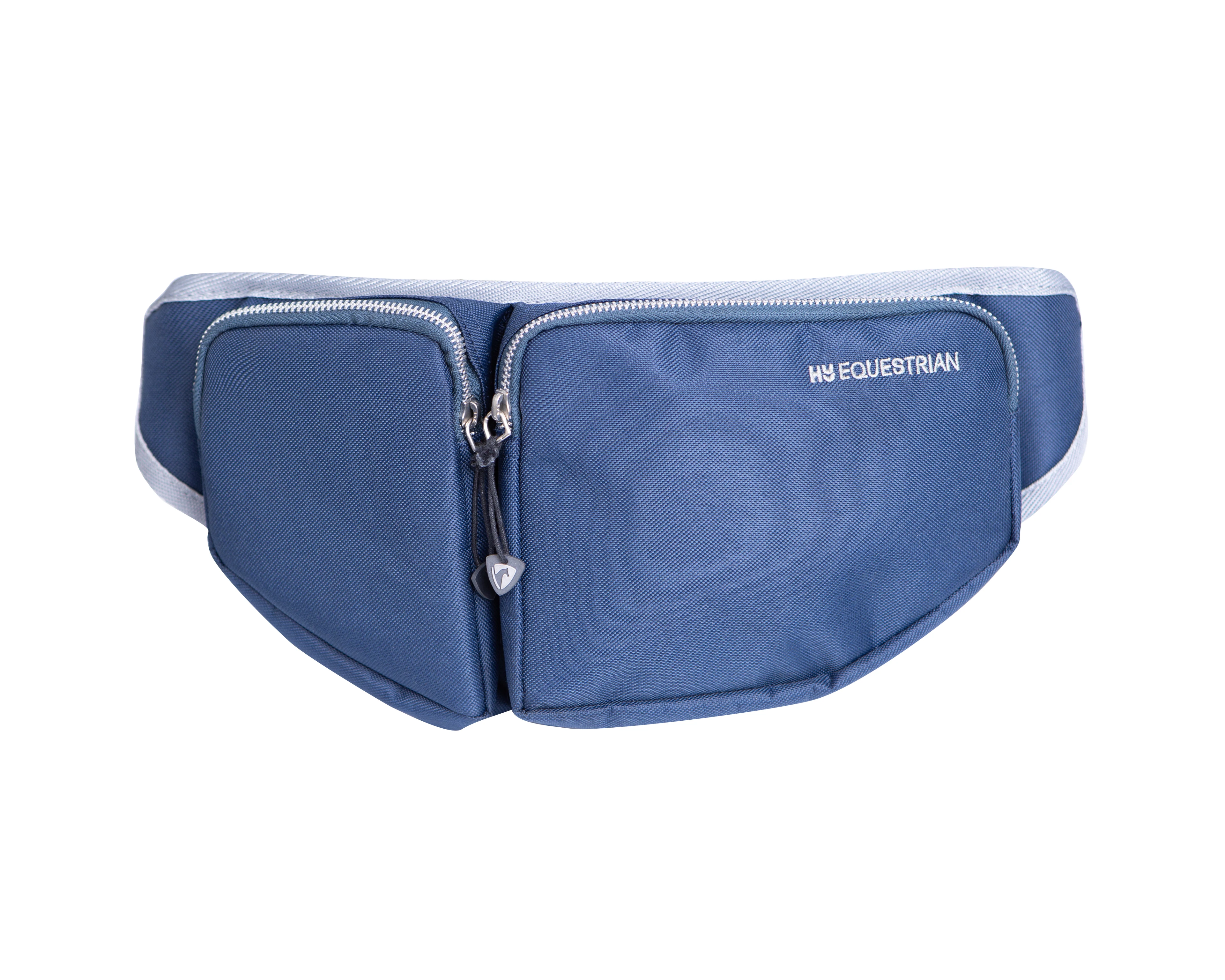 Hy Equestrian Bum Bag Navy/Grey One Size