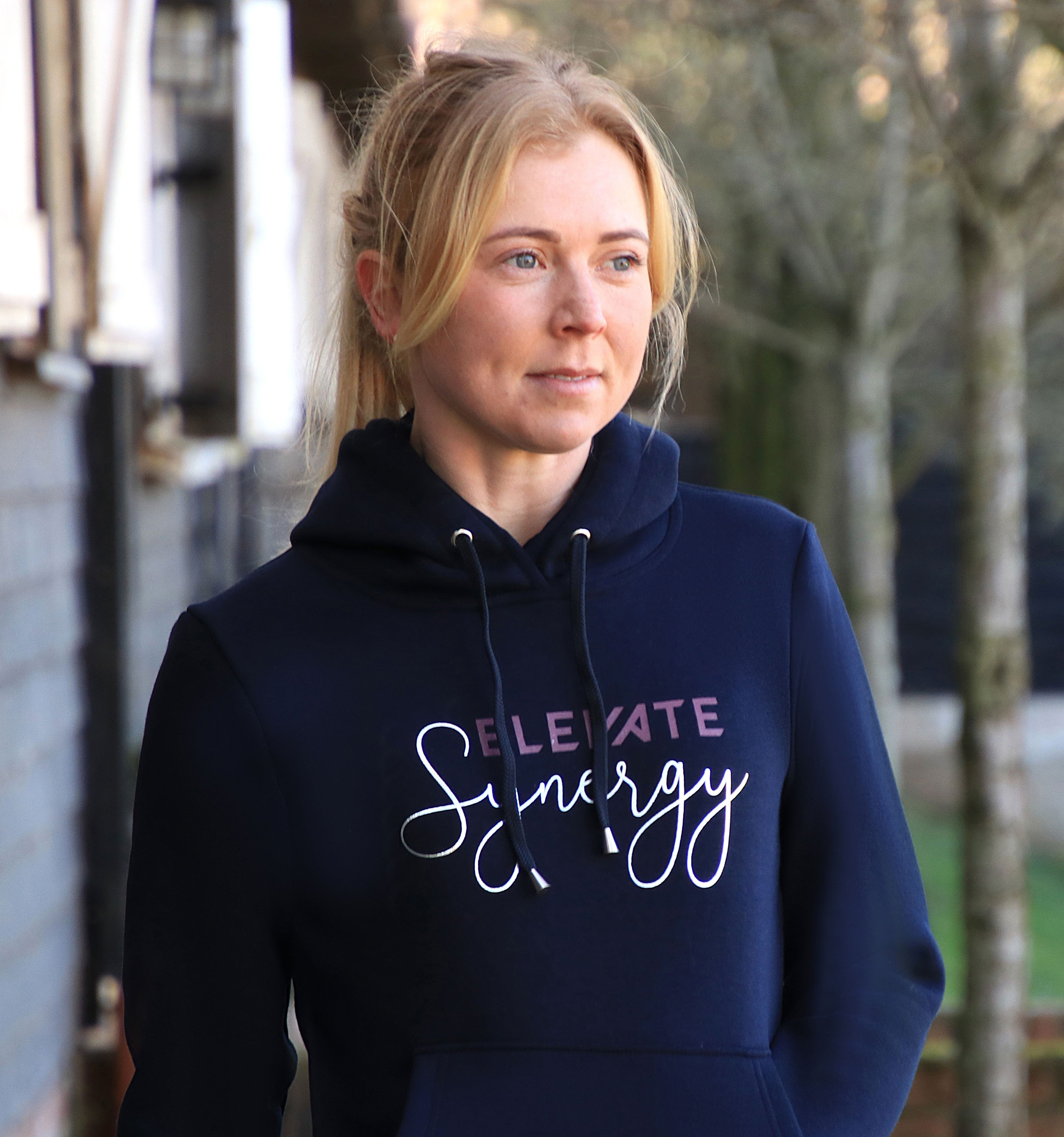 Hy Equestrian Synergy Elevate Hoodie - Navy/Fig
