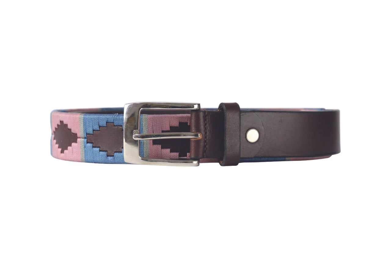 Hy Equestrian Synergy Polo Belt - Grape/Riviera