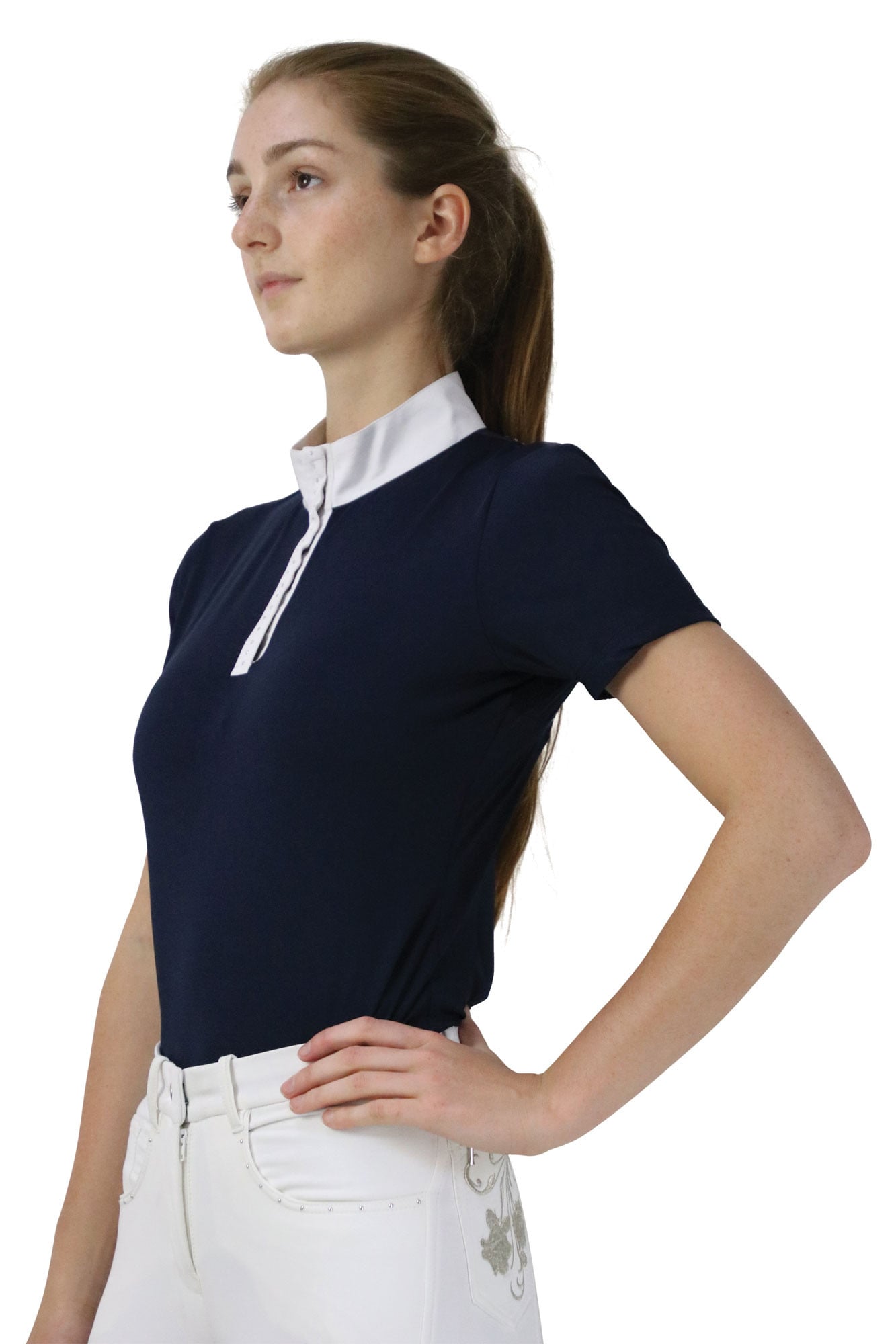 Hy Equestrian Suki Show Shirt - White