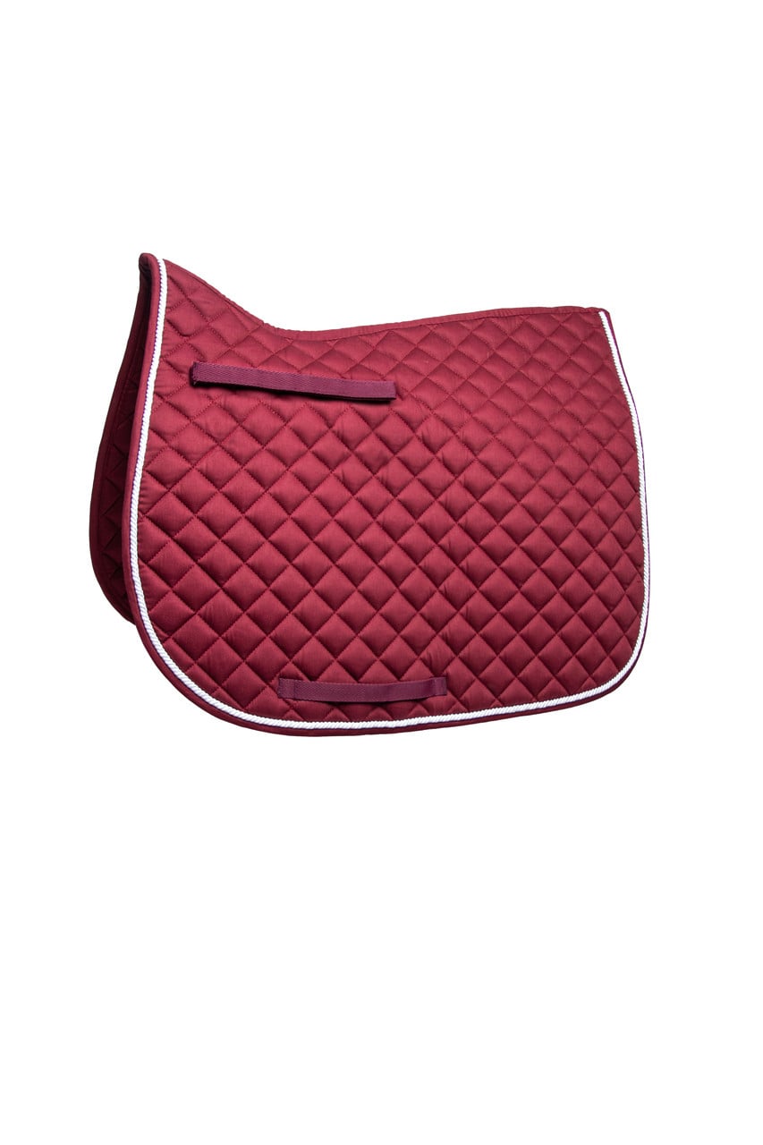 Hy Equestrian Splendid Showjump Saddle Pad - Burgundy