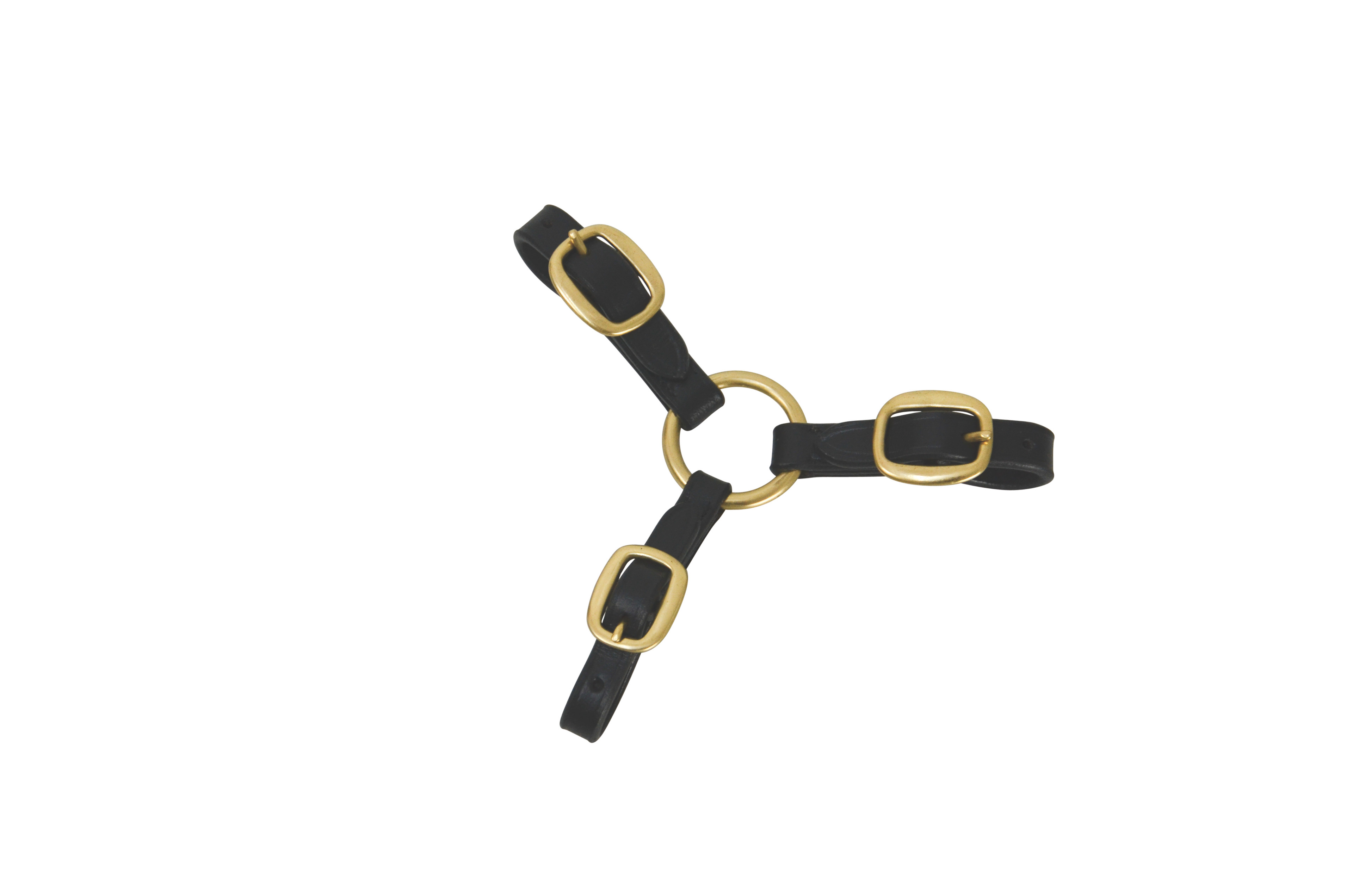 Hy Equestrian Three Way Leather Coupling - Brown
