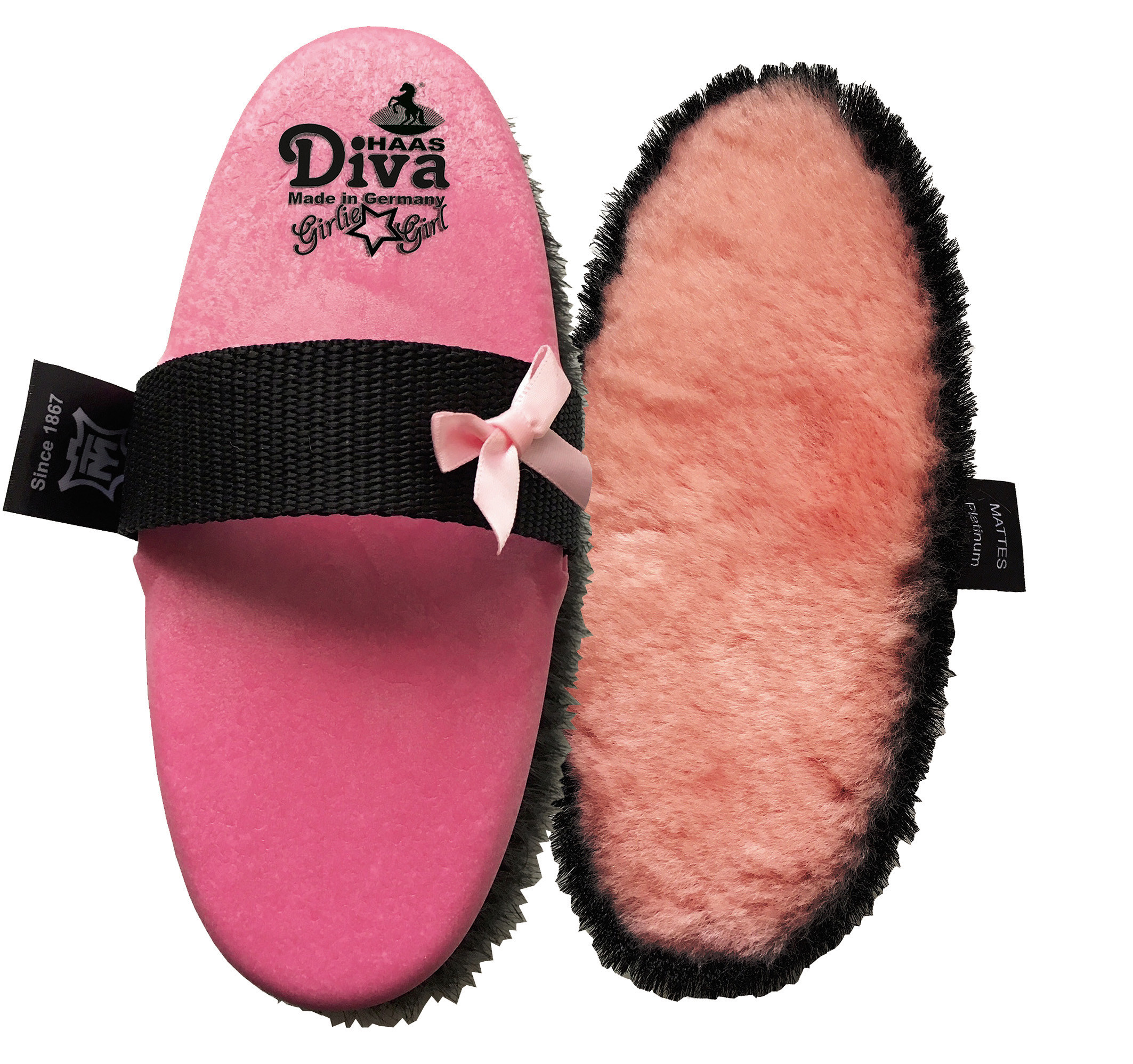 Haas Diva Girlie Girl Brush Pink