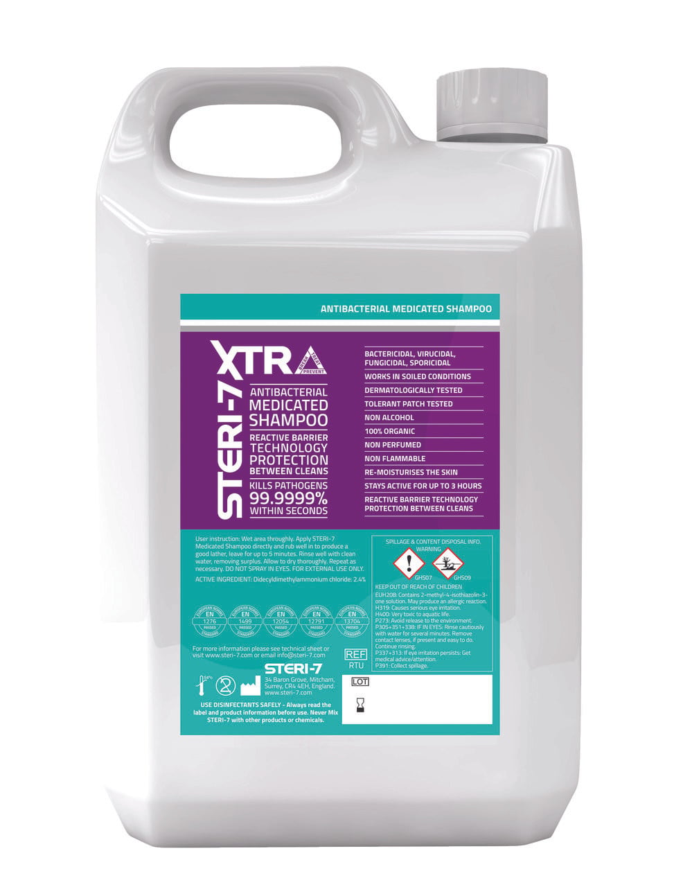 Steri 7 Medicated Shampoo  5 litre