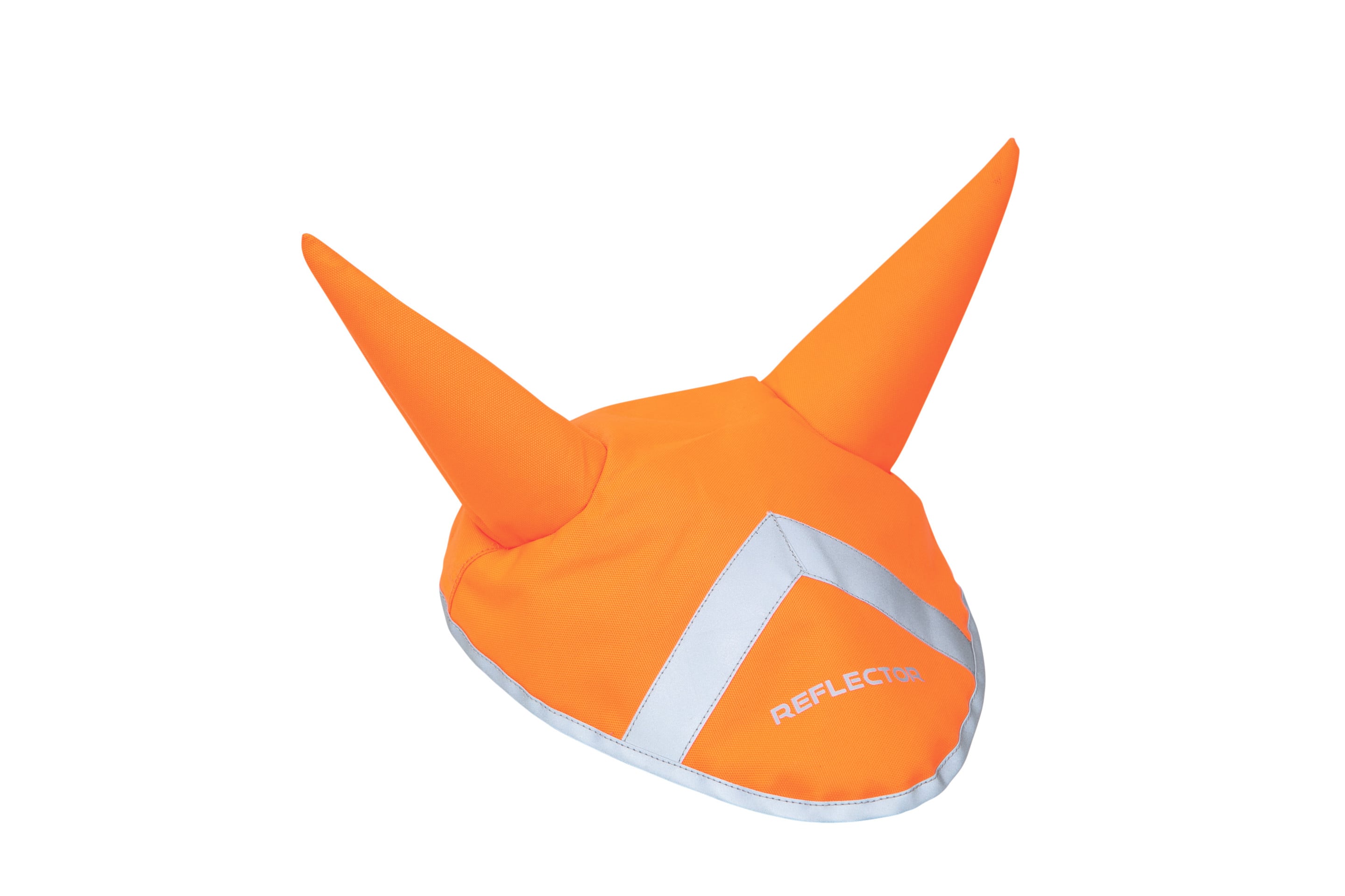 Reflector Ear Bonnet by Hy Equestrian - Orange