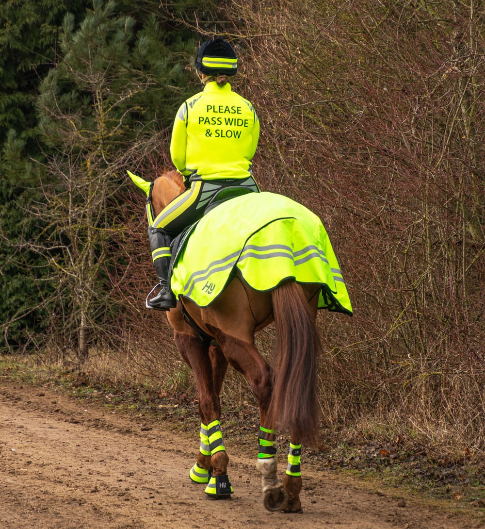 Reflector Riding Tights by Hy Equestrian - Yellow
