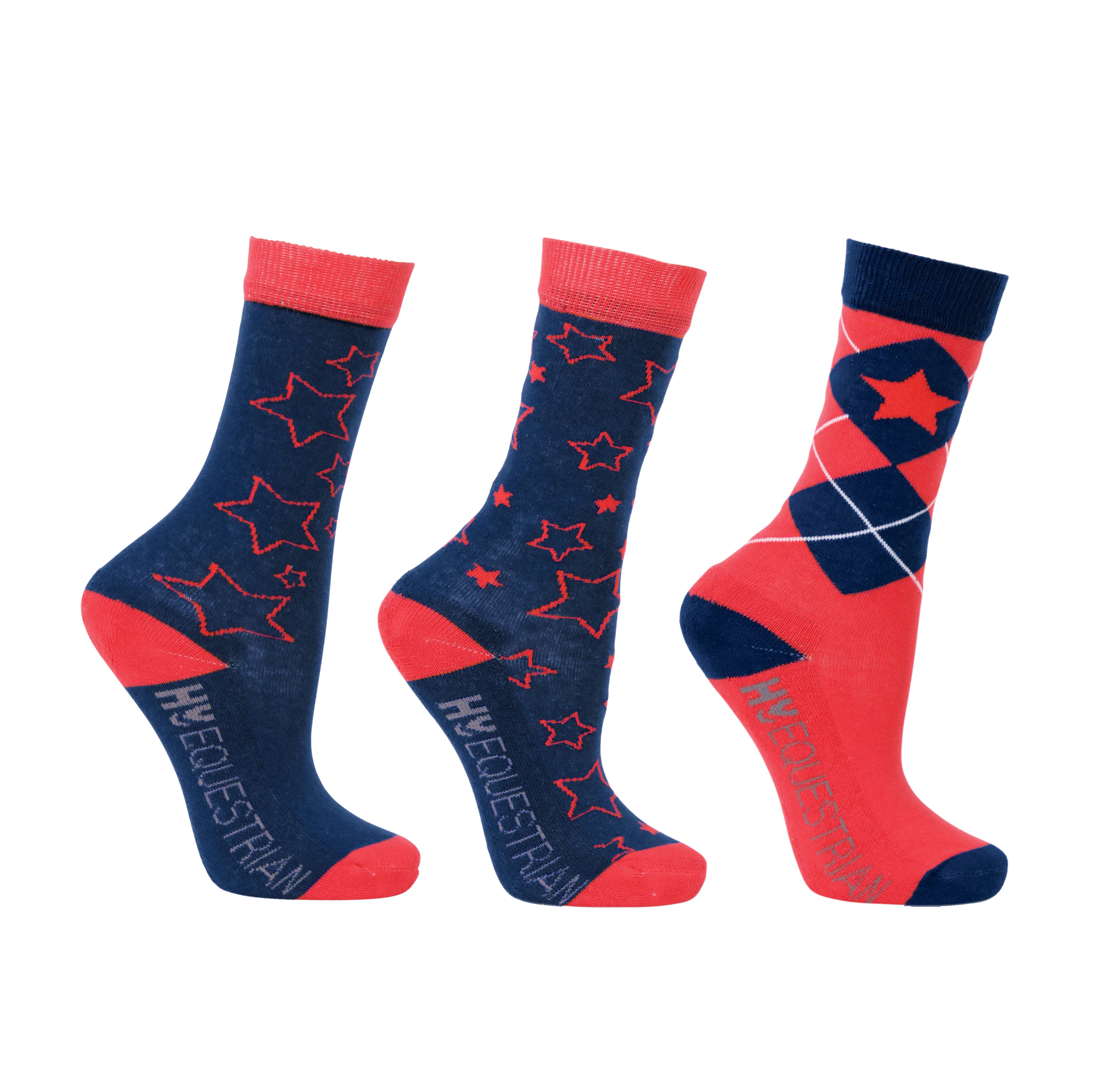Hy Equestrian Stella Children's Socks (3 pack)