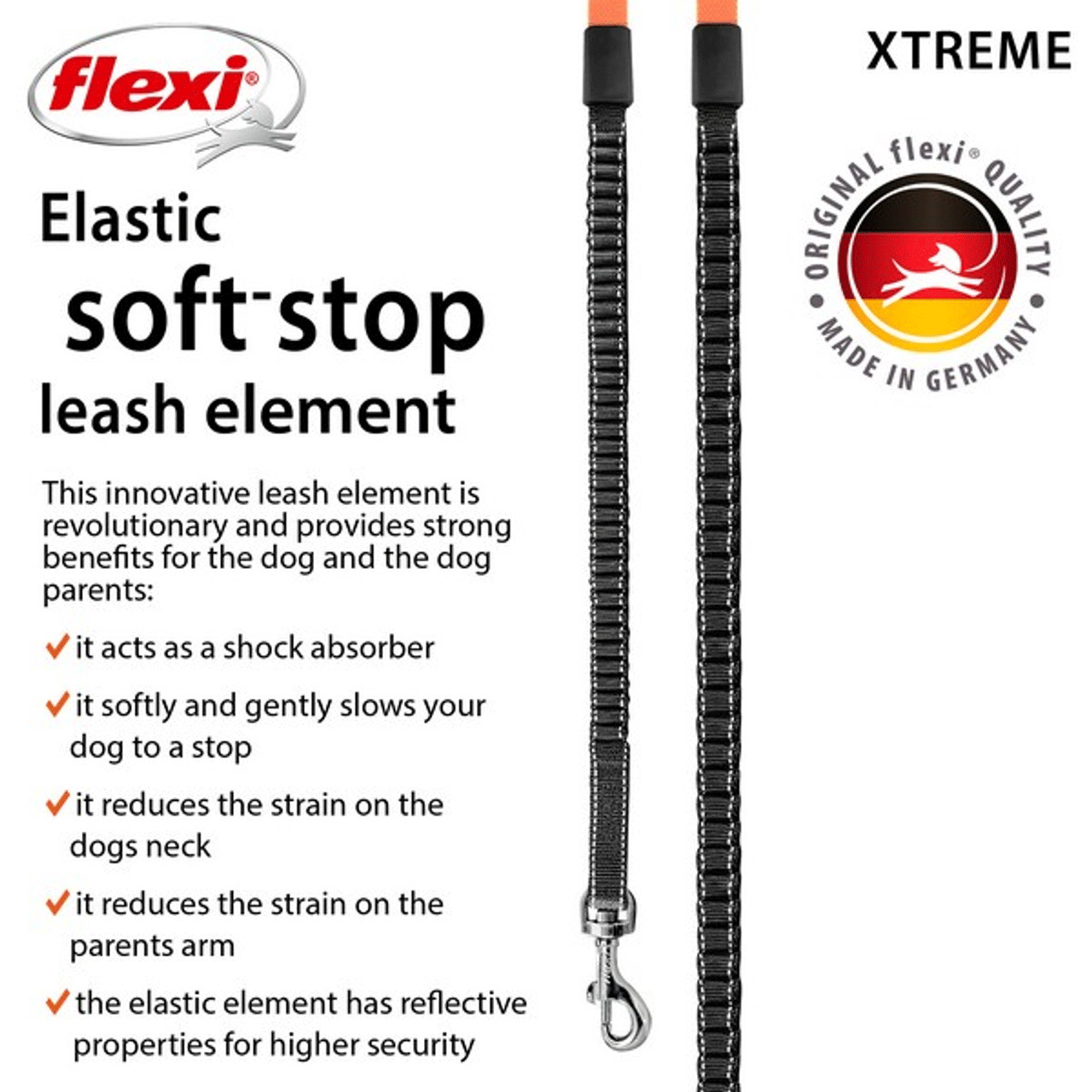 Flexi Xtreme Tape Leash - Orange