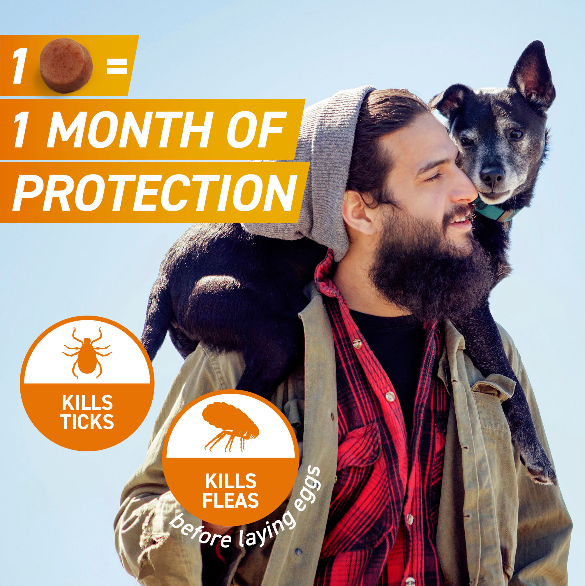 FRONTPRO Chewable Tablets Flea & Tick Treatment for Dogs