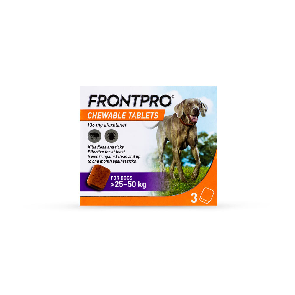 FRONTPRO Chewable Tablets Flea & Tick Treatment for Dogs