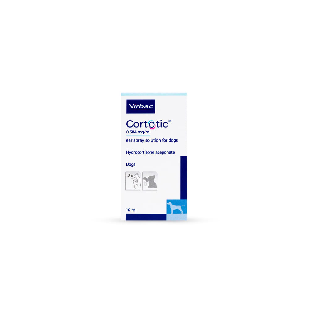 Virbac Cortotic Ear Spray Solution for Dogs 16ml