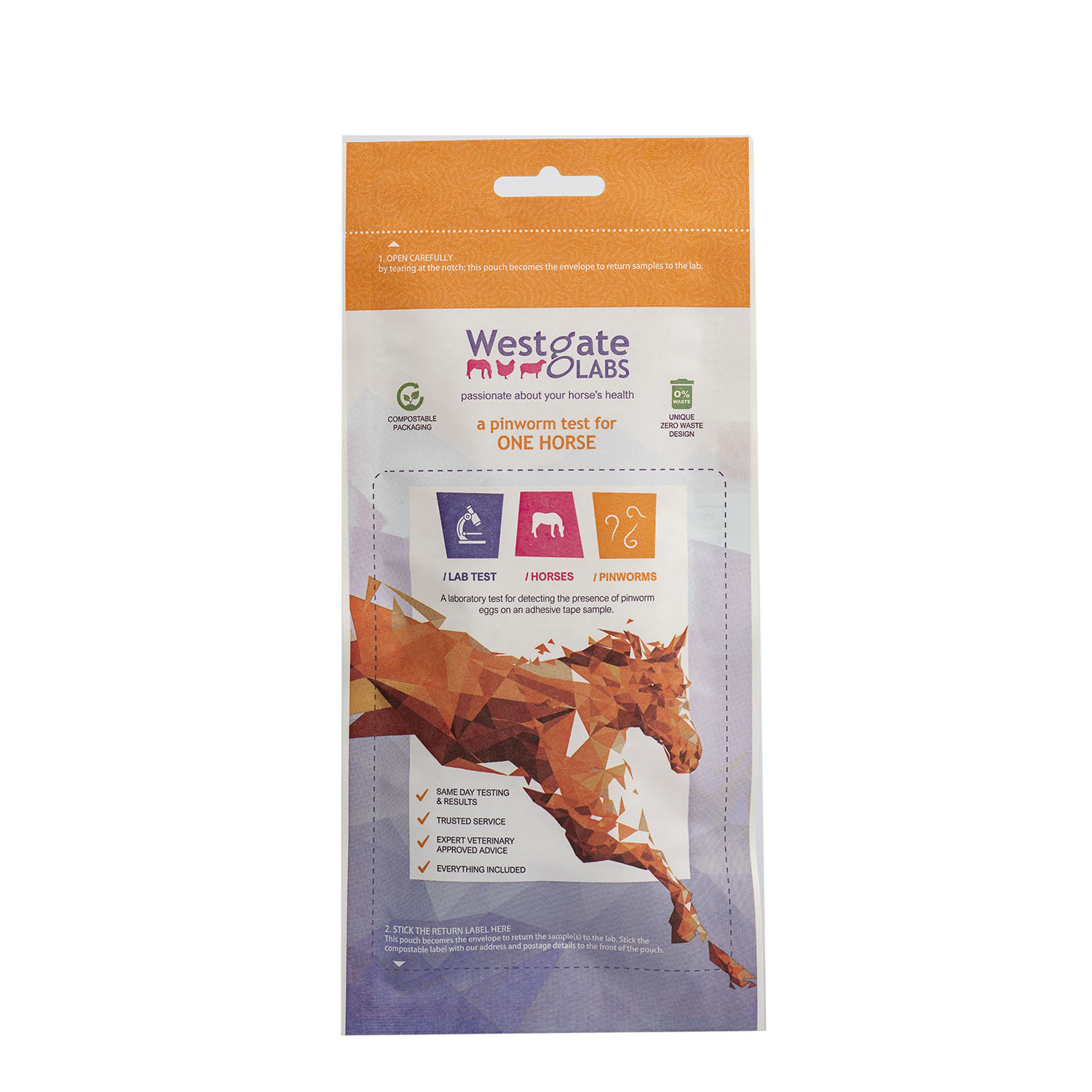Westgate Laboratories Pinworm Test Kit For One Horse
