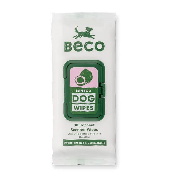 Beco Bamboo Dog Wipes Coconut (pack of 80)