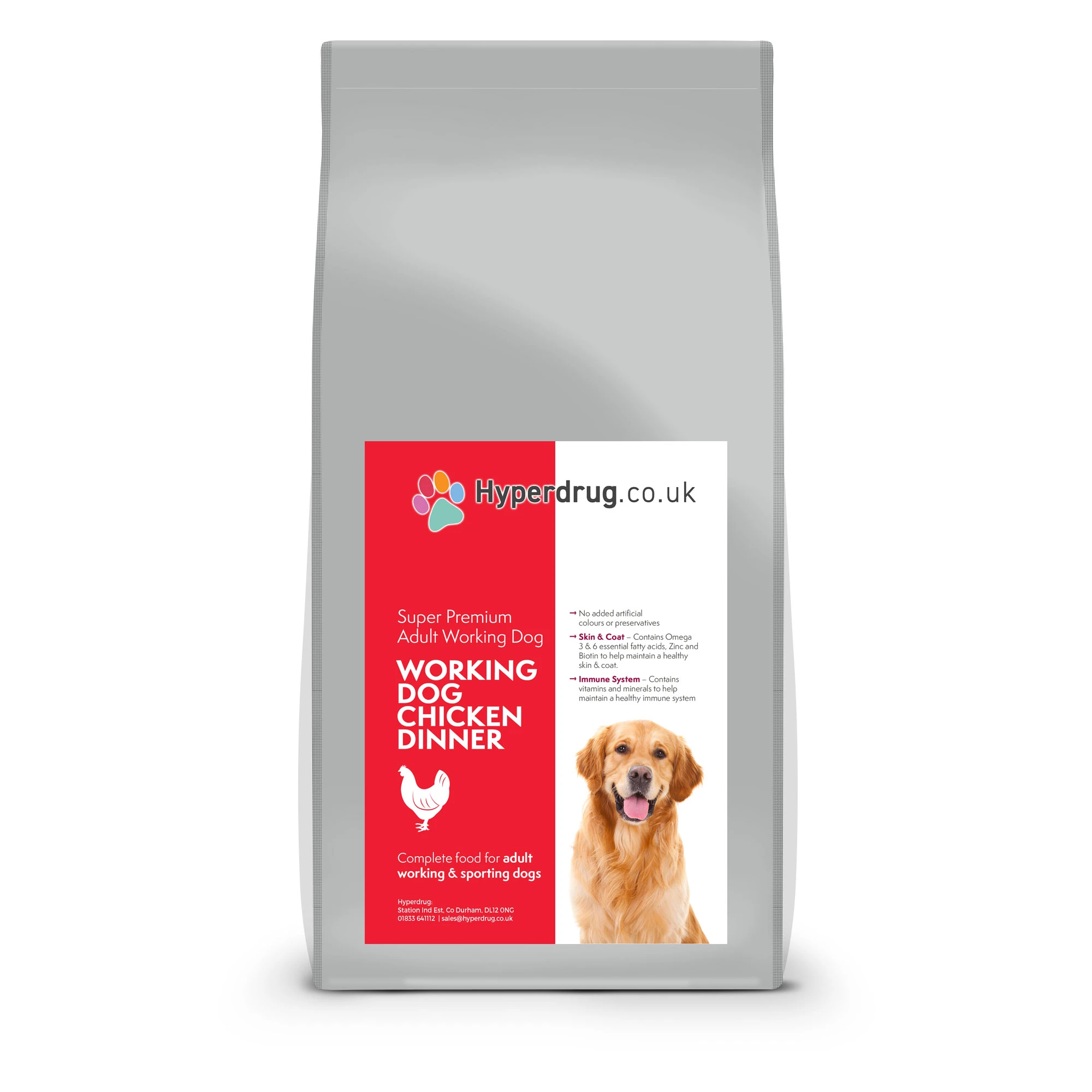Hyperdrug Working Dog Dinner with Garlic & Herbs 15kg