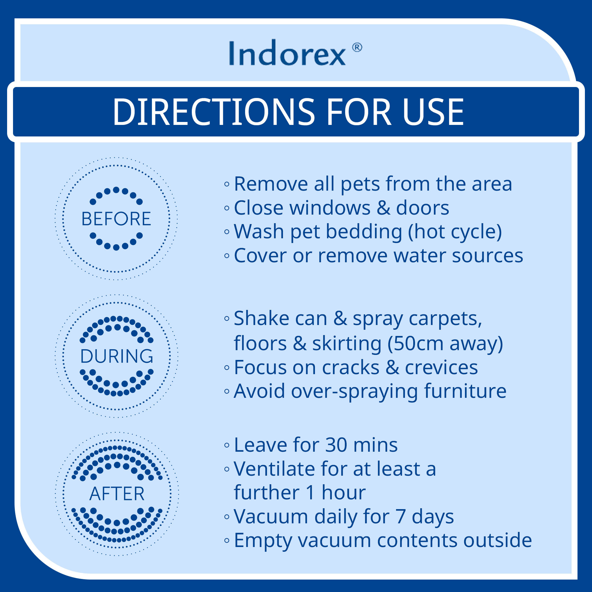 Indorex Defence Household Flea Spray 500ml