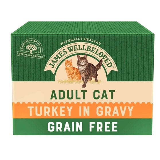 James Wellbeloved Adult Turkey in Gravy Grain Free Cat Food