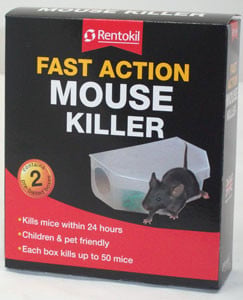 Rentokil Fast Action Mouse Killer Box (pack of 2)