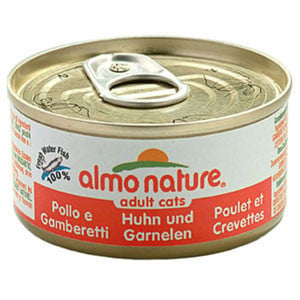 Almo Nature Adult Cat Food Chicken & Shrimp 24 x 70g Cans