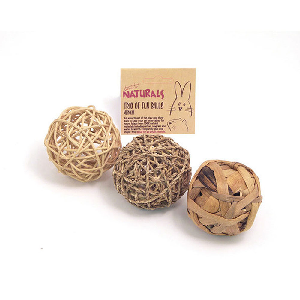 Boredom Breaker Naturals Trio of Fun Balls Medium