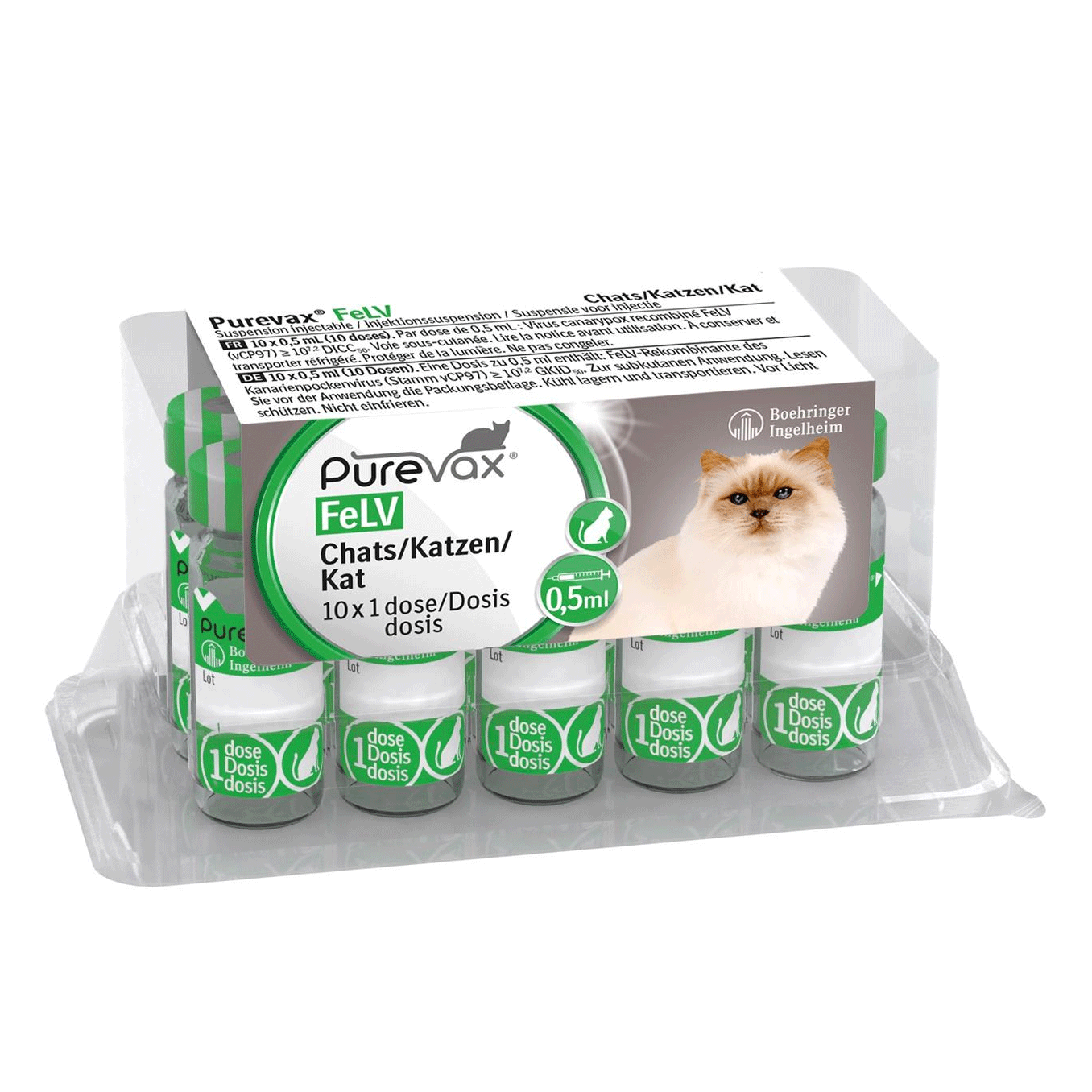 Purevax FELV suspension for injection for cats 10 Dose