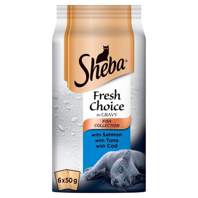 Sheba Pouch Fresh Choice Fish Collection in Gravy 50g x 48