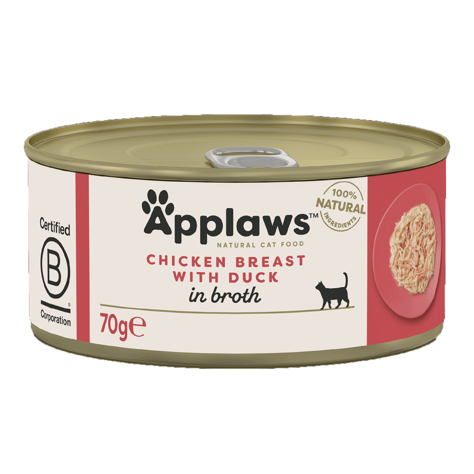 Applaws Natural Cat Food Tins Chicken & Duck 70g (Pack of 24)