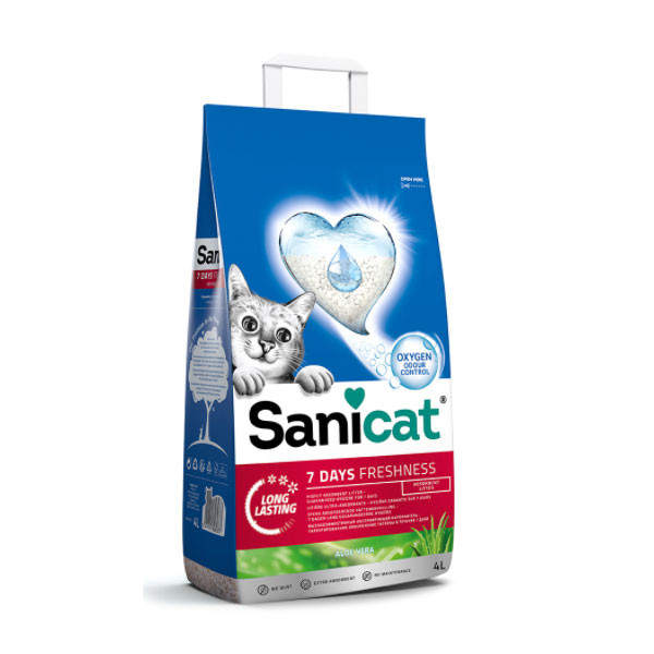 Sanicat Aloe Vera 7 Day Freshness Cat Litter 4L