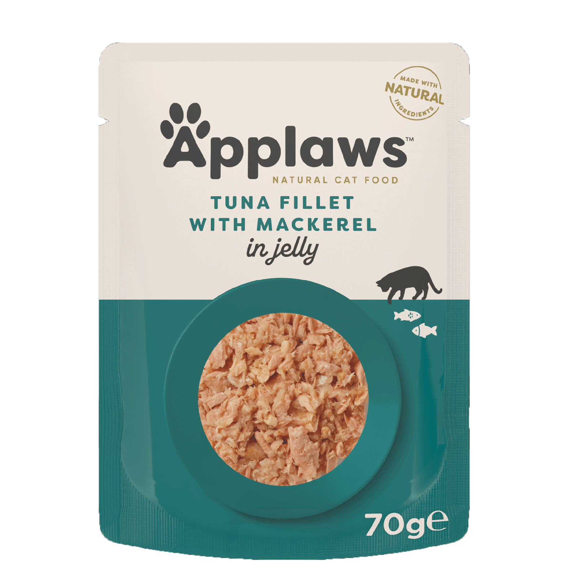 Applaws Natural Cat Jelly Pouches Tuna & Mackerel 70g x 16