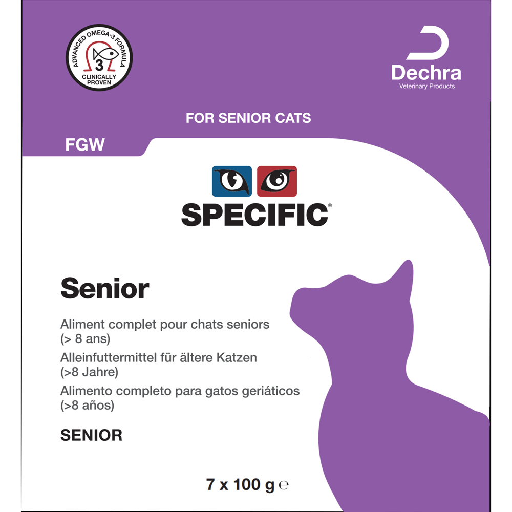 Dechra SPECIFIC FGW Senior Wet Cat Food 7 x 100g