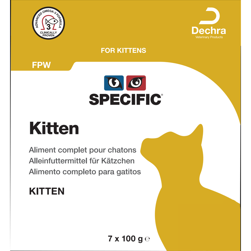 Dechra Specific FPW Wet Kitten Food 7 x 100g foils