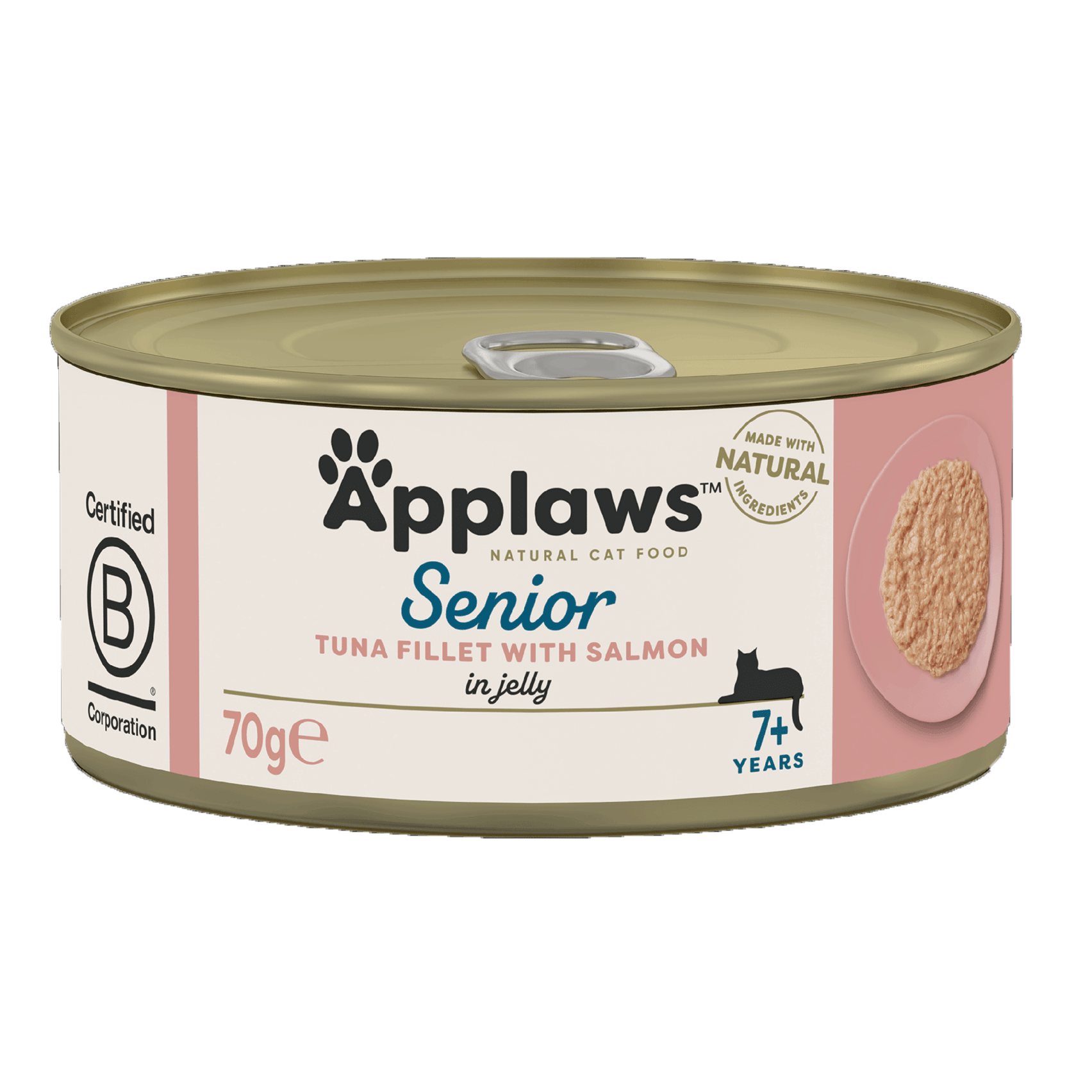 Applaws Natural Cat Food Tins Senior Tuna & Salmon 70g x 24