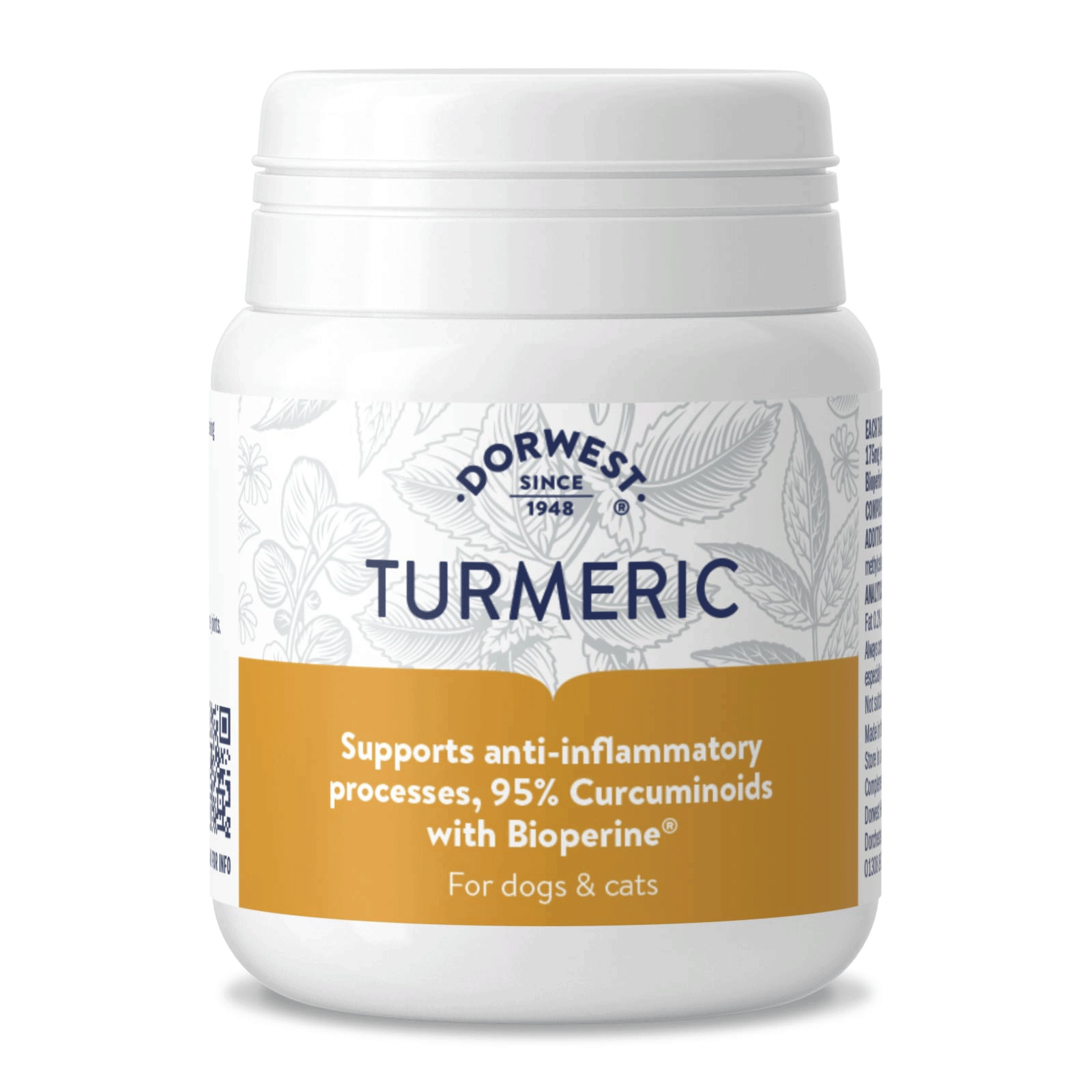 Dorwest Turmeric Tablets For Dogs & Cats (pack of 100)