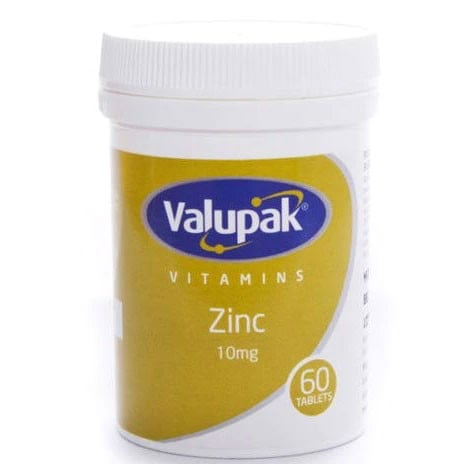 Valupak Zinc 10mg Tablets (pack of 60)
