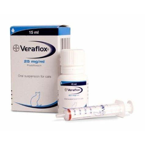 Veraflox 25 mg/ml oral suspension for cats 15ml