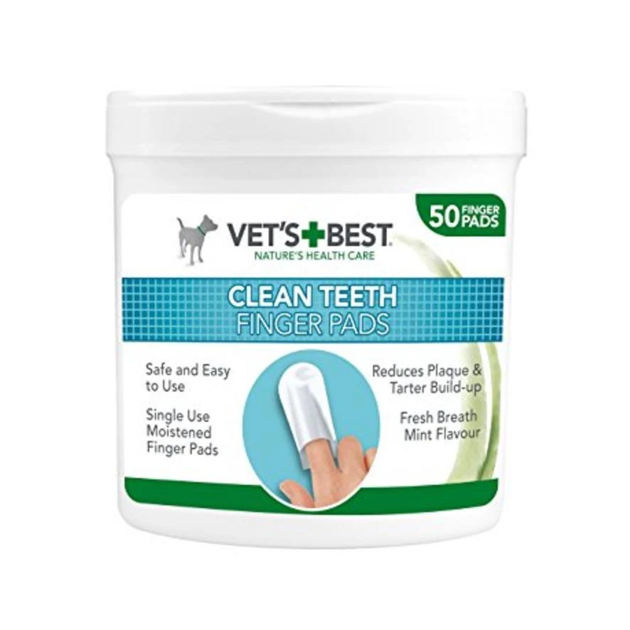 Vet's Best Clean Teeth Finger Pads (pack of 50)
